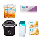 Kit Depilação Com Cera Quente Termocera Rolon Cera Panela