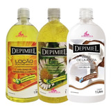 Kit Depimiel Gel Loção Pré Leite De Limpeza