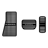 Kit Descanso De Pé Pedaleira Em Aço Inox Haval H6 Black