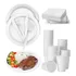 Kit Descartaveis Churrasco Talheres  Copo  Prato 100 Pessoas
