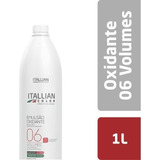Kit Descolorante Itallian Profissional Emulsão Oxidante Estabilizada Itallian Color 1l Tom 06 Volumes
