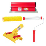 Kit Desempenadeira Berox 40cm Suporte Berox Rolo Textura