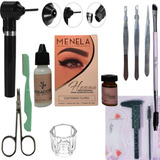 Kit Design Sobrancelha Henna Menela Pincel