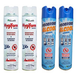 Kit Desinfetante Hygiform Uso Geral Poderoso Álcool 400ml