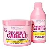 Kit Desmaia Cabelo Shampoo Máscara 950g Forever Liss