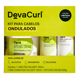 Kit Deva Curl Delight 120ml Creme Modelador Styling 500g
