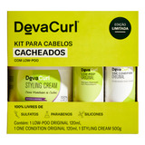 Kit Deva Curl Low Poo 120ml Creme Modelador Styling 500g