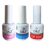 Kit Dez Preparadores Esmaltação Em Gel Primer base top Coat
