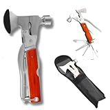 Kit Dia Dos Pais Alicate Martelo Machadinha Ferramentas Para Acampamento Pesca Camping Sobrevivência 11 Em 1 Aço Inox