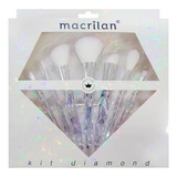 Kit Diamond Com 7 Pincéis Macrilan