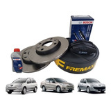 Kit Diant Fremax bosch Disco Pastilha Fluido Peugeot 207 1 4