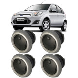 Kit Difusor Ar Central Lateral Fiesta Rocan 2008 Prata
