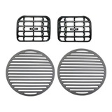 Kit Difusor Ar Central Renault Clio E Tela Grade Cinza Claro