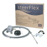 Kit Direção Lancha Barco Steer Flex 8 Caixa Bezel Cabo 1404