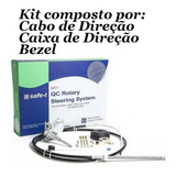 Kit Direção Teleflex 16 Pés Cabo Caixa Direção Safe t Bezel