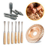 Kit Disco Cupim 6 Formão Goiva 5 Limas Rotativas Grosa