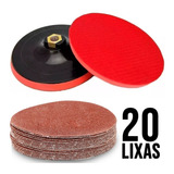 Kit Disco De 125mm E 20 Lixas P politriz E Lixadeira