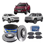 Kit Disco E Pastilha Freio Dianteiro Toro Jeep Renegade