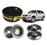 Kit Disco Freio Dianteiro E Traseiro Grand Vitara 2008 2016