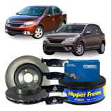 Kit Disco Freio Dianteiro Pastilha Sandero 2015 À 2021