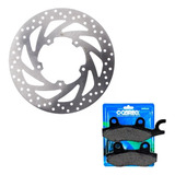 Kit Disco Freio Pastilha Dian Moto Fazer 250 Ano 2008