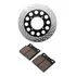 Kit Disco Freio Traseiro Gs500 + Pastilha Traseira 1º Linha
