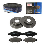 Kit Disco Pastilha Freio Dianteira Peugeot 206 2001 A 2008