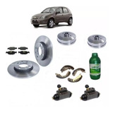 Kit Disco Pastilha Tambor Sapata Cilindro Freio Celta 1 0