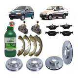 Kit Disco Pastilhas Tambor Sapata Cilindro Palio 99 2000