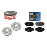 Kit Disco Trw Pastilha Freio Dianteira Frasle Toyota Corola 2015 2016 2017 2018