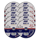 Kit Discos De Corte Norton P Aço E Inox 10 Peças Cor Azul