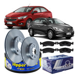 Kit Discos Pastilhas Dianteiras Onix 2015 2016 2017 2018