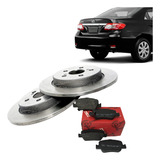 Kit Discos Pastilhas Freio Tras Corolla 2 0 16v 2010 A 2014