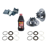 Kit Discos Pastilhas Reparo Freio Dianteiro Chevette Marajó