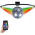 Kit Discoteca Rgb Globo 30cm Deltrônica 2 Canhões Strobo Led