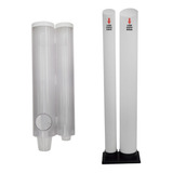 Kit Dispenser Lixeira Combinados Para Copos De Água E Café