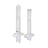 Kit Dispenser Poupador De Copo Descartável De Água Café Multicopo Branco Nobre