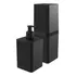 Kit Dispenser Sabonete E Porta Escova Dente Com Tampa Preto