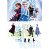 Kit Display Chão Frozen 2 8 Peças Painel 2x1 5
