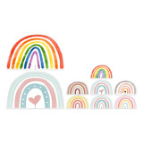 Kit Display Chão Mesa Festa Infantil Arco íris Aquarelado