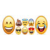 Kit Display Chão Mesa Festa Infantil Emoji Celular