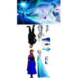 Kit Display De Chão Frozen 10 Peças Painel 2x1 50 30 
