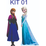 Kit Display De Chão Frozen 2 Peças De 1 Metro totens Mdf
