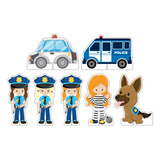 Kit Display De Mesa Festa Infantil Polícia Feminina