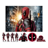 Kit Display De Mesa Painel Festa Infantil Deadpool
