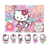 Kit Display De Mesa + Painel Festa Infantil Hello Kitty