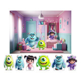 Kit Display De Mesa Painel Festa Infantil Monstros Sa Baby