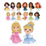 Kit Display Festa Infantil Princesas Aquarela