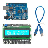 Kit Display Lcd Keypad Shield 16x2 Placa Uno R3 P Arduino