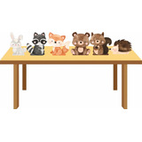 Kit Display Mdf Decoração De Mesa Bosque Encantando